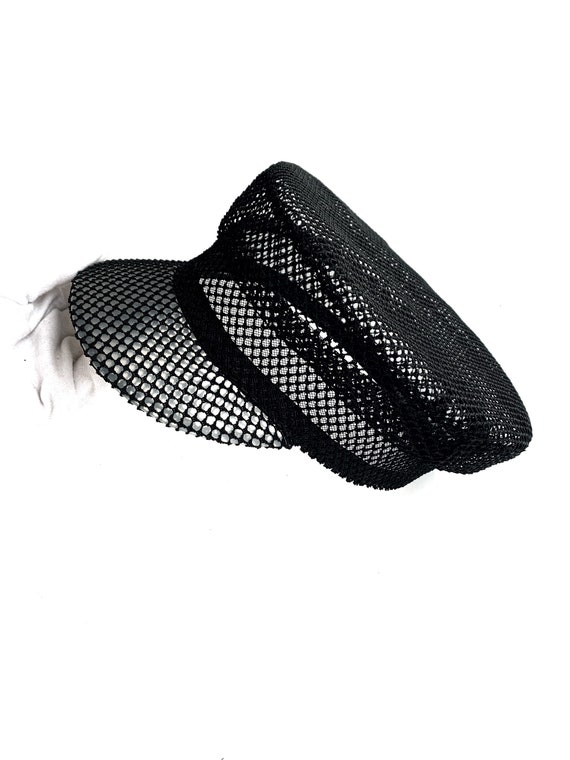 Black Lace Breton Cap Summer for Women 