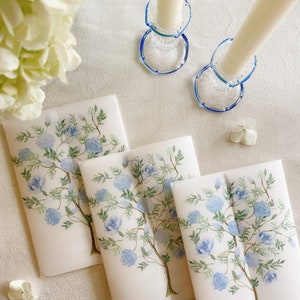 Blue Chinoiserie Wedding Invitation Vellum Jacket Add On