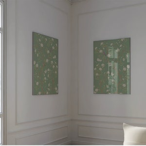 Green Chinoiserie Printable Wall Decor | Set of 2 | Instant Digital ...