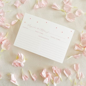 Catherine delicate roze receptkaarten voor bruidsdouche