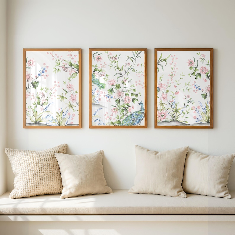 Classic Chinoiserie Printable Art Prints | Multiple Sizes | Grandmillenial Decor | Instant Digital Download image 4
