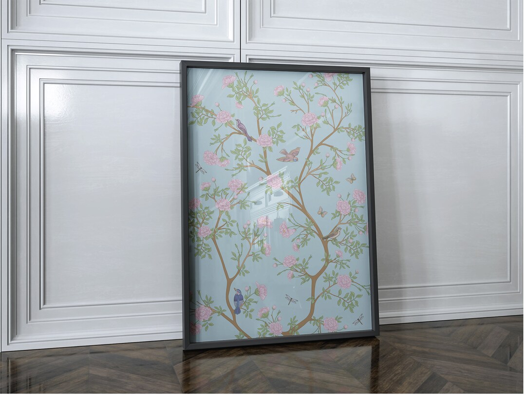 Powder Blue Chinoiserie Printable Wall Decor | Set of 2 | Instant ...