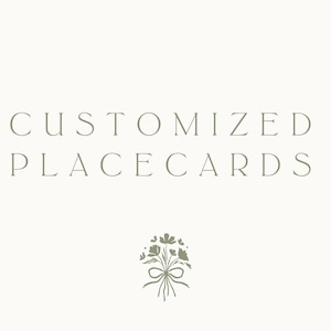 Tarjetas de lugar personalizadas / Diseñadas para combinar con su conjunto de invitaciones