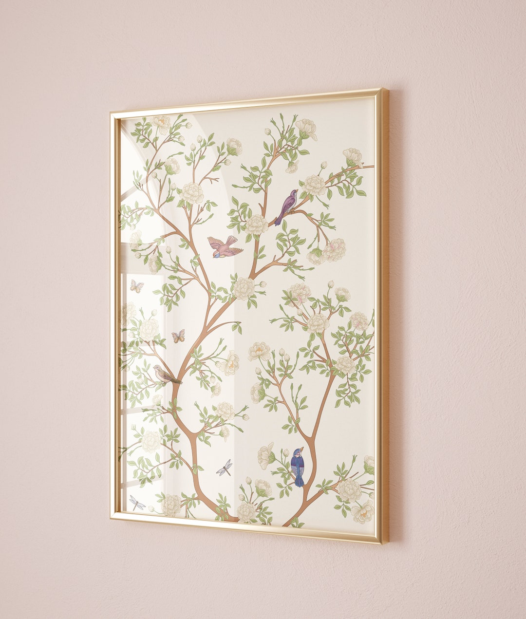 Pretty Pearl Chinoiserie Grandmillenial Wall Decor | Set of 2 | Instant ...