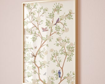 Pretty Pearl Chinoiserie Grandmillenial Wall Decor | Set of 2 | Instant Digital Download