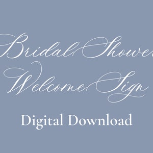 Bridal Shower Sign | Digital Download