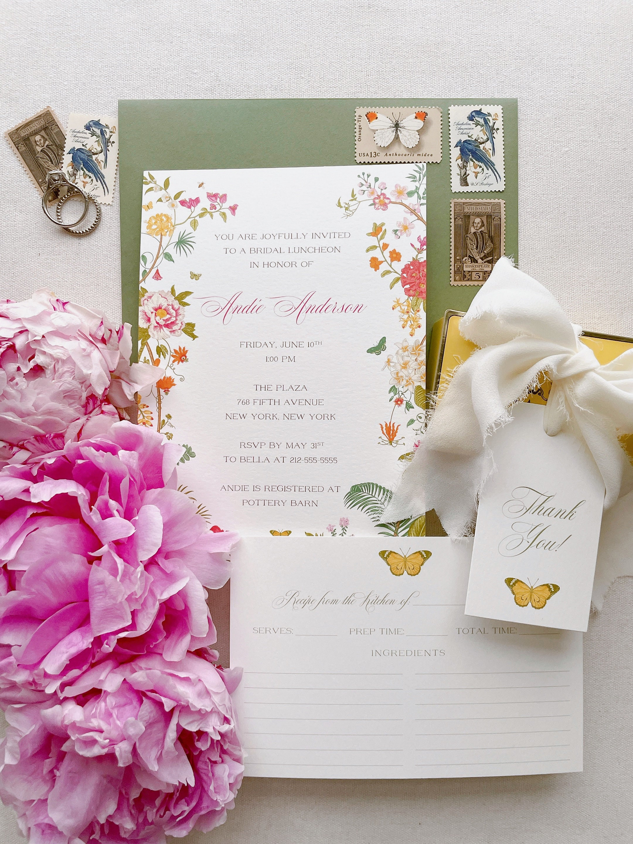 Chinoiserie Floral Invitation