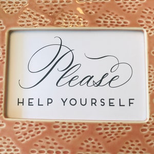 Please Help Yourself Sign Printable Instant Digital Download - Etsy