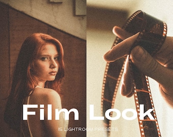 15 Film Look Mobile & Desktop Lightroom Presets, 35mm Film Retro Presets, Analog Grain Disposable Preset, 80s Preset, Fuji Film Preset
