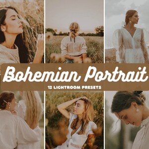12 Mobile & Desktop Lightroom Presets | Bohemian Portrait Presets | Rustic Presets| Instagram Presets