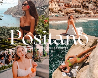 11 Positano Italienischer Sommer Mobile & Desktop Lightroom Presets, Italien Reise-Preset, Amalfi Preset, Europäischer Sommer, Natürlich Warm Filter