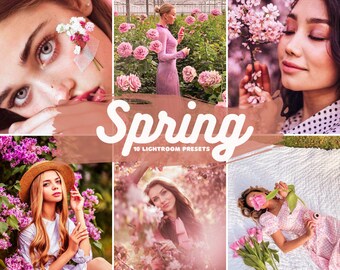10 lente-voorinstellingen voor mobiel en desktop Lightroom| Voorinstellingen voor Instagram-feeds| Bloemenpresets|Natuurlijke esthetische lentepresets|Natuurlijke paasvoorinstellingen