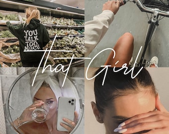 20 THAT Girl Mobile & Desktop Lightroom Presets| Natural Photo Filter| Aesthetic Instagram Feed| No Filter Presets| It Girl Presets