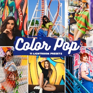 11 Mobile & Desktop Lightroom Presets | Color Pop Presets | Instagram Summer Presets | Vibrant Presets