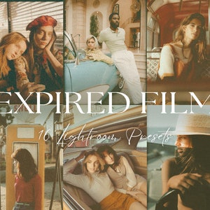 16 Expired Film Mobile Lightroom Presets, Grainy 35mm Film Aesthetic Preset, Vintage Analog Preset, Polaroid Preset, Retro Instagram Presets