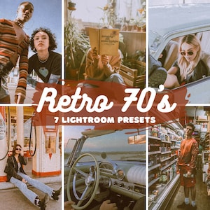 7 Mobile & Desktop Lightroom Presets | Retro 70&#39;s Presets | Vintage Presets