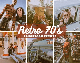 7 Mobile & Desktop Lightroom Presets | Retro 70&#39;s Presets | Vsco Filters | Instagram Blogger Presets