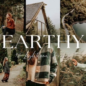 12 Earthy Mobile & Desktop Lightroom Presets, Warm Travel Filters, Rustic Instagram Filters, Natural Moody Presets,Outdoor Brown Preset