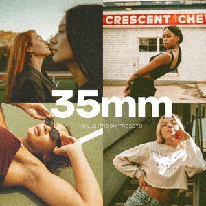 10 Film Lightroom Mobile & Desktop Presets, 35mm Film Look, Grainy Preset, Dispossable Camera Presets, Polaroid Presets, Instagram Blogger