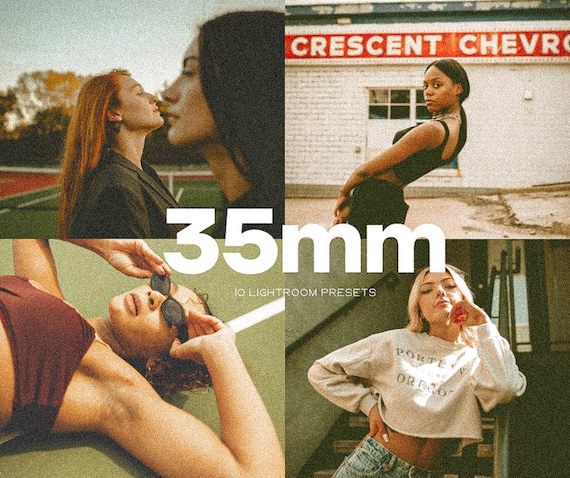 10 Film Lightroom Mobile & Desktop Presets, 35mm Film Look, Grainy Preset, Dispossable Camera Presets, Polaroid Presets, Instagram Blogger