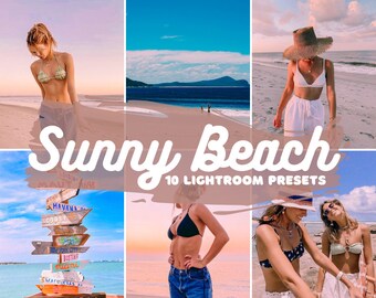 10 Mobile & Desktop Lightroom Voreinstellungen | Sonnenstrand Presets | Sommer Presets | Pastell Presets