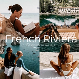 10 Film Sommer Französische Riviera Desktop & Mobile Lightroom Presets| Strand Reise Voreinstellungen | Italien Sommer Presets | Influencer Analoge Presets