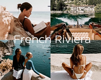 10 ajustes preestablecidos de Lightroom para escritorio y dispositivos móviles de la Riviera Francesa para películas de verano/ Ajustes preestablecidos para viajes a la playa/ Ajustes preestablecidos para el verano en Italia/ Ajustes preestablecidos analógicos para influencers