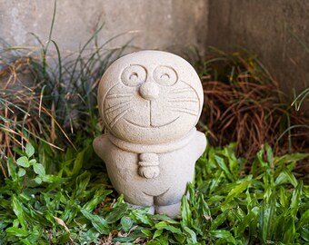 Doraemon Statue, Stone Statue, House Decor, Birthday Gift, Gift for Her, Gift for Him, Gift Idea, Handmade