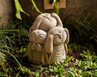 Jizo Buddha 9 Inch / 22 Cm, Jizo Buddha Sculpture, Room Decor, House Decor, Garden Decor, Birthday Gift