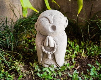 Jizo Buddha 9 Inch / 22 Cm, Jizo Buddha Sculpture, Room Decor, House Decor, Garden Decor, Birthday Gift