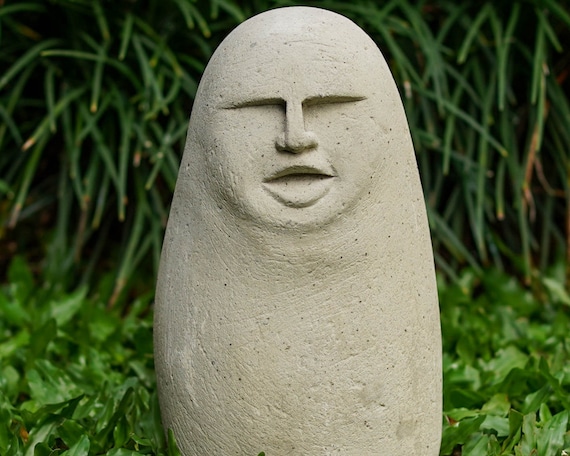Funny Face Many Face Meme Face Stone Face Figurine Stone 