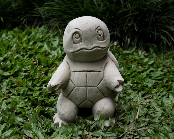 Poke mon Squir tle 8 Inch / 20 cm, Poke mon Stune Carving, Pokemon Figurine, House Decor, Birthday Gift, Gift for Her, Gift For Him