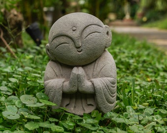 Jizo Statue 8 inch / 20 cm, Jizo Figurine, Japanese Buddha Jizo, Zen Buddha, Garden Decor, House Decor, Birthday Gift, Housewarming