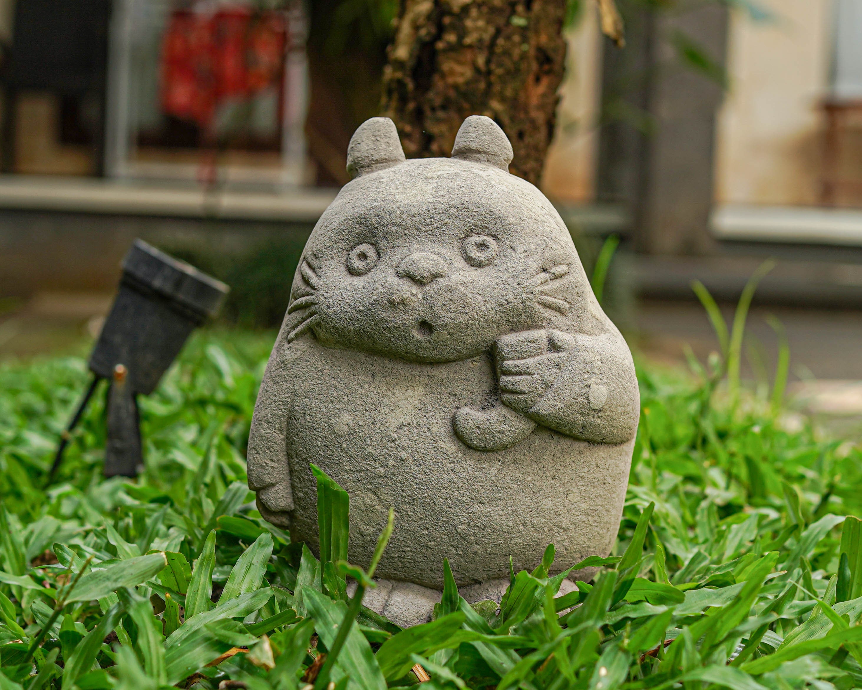 Totor* Stone Carving 8 Inch / 20 Cm, Patio Decor, Anime Manga