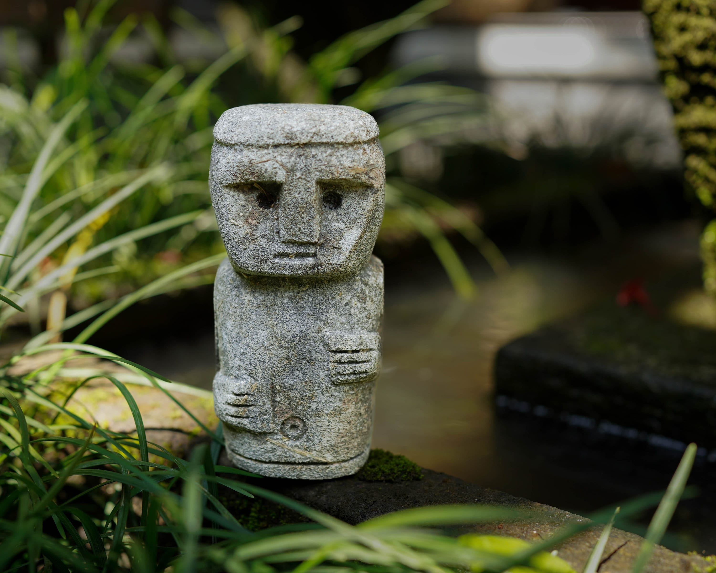 Primitive Stone Sculpture 4 Inch / 10 Cm, Totem Stone, Handmade