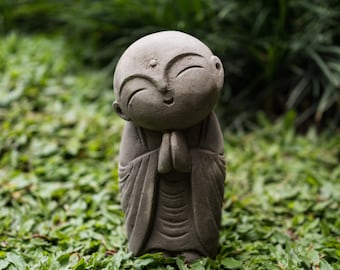 Estatua de Jizo 9 pulgadas / 22 cm Estatua Stune, Figura de Jizo, Buda Jizo, Estatua de Buda, Figura de Buda, Buda Jizo, Estatua Zen, Buda Japonés
