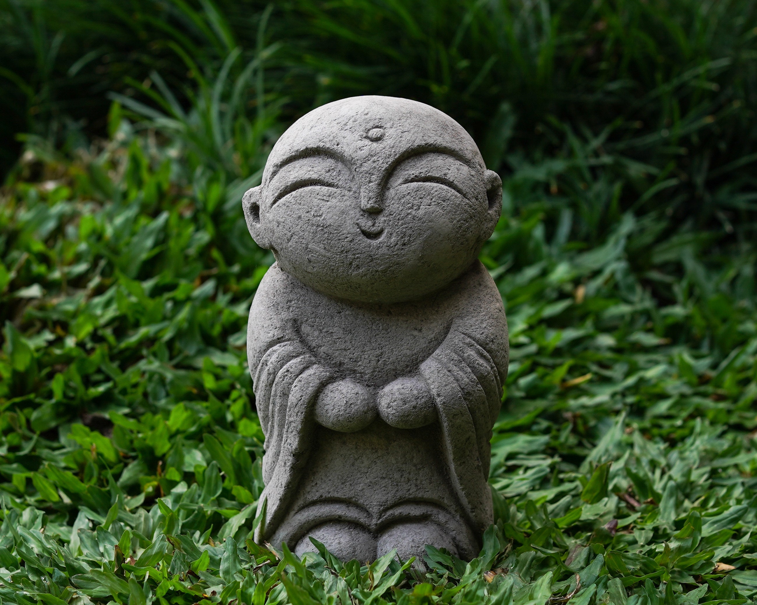 Jizo Stone Statue 7 Inch / 18 Cm, Japanese Jizo, Stone Jizo Stone Statue 7 Inch / 18 Cm, Japanese Jizo, Stone