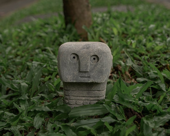 Primitive Stone Sculpture 4 Inch / 10 Cm, Totem Stone, Handmade