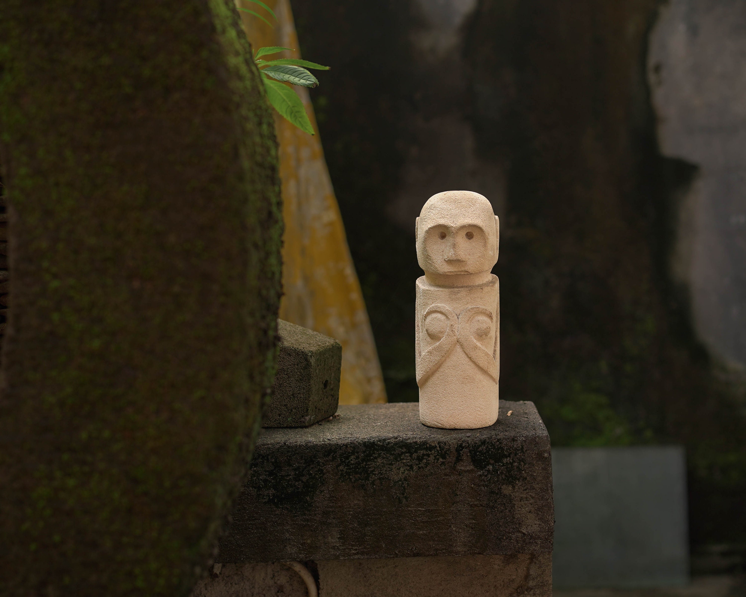 Primitive Stone Sculpture 8 Inch / 20 Cm, Totem Stone, Handmade