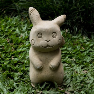 Pokemon Pikachu 9 Inch / 22 cm, Pokemon Carving, Room Decor, Garden Decor, Housewarming, Birthday Gift, Gift for Kid, New Home Gift image 1