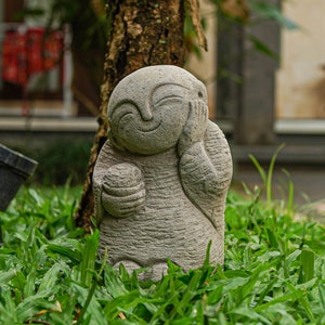 Jizo Buddha 8.5 Inch / 21 cm, Zen Buddha, Buddha Statue, Buddha Sculpture, Room Decor, Garden Decor, Birthday Gift, Patio Decor, Gift Idea