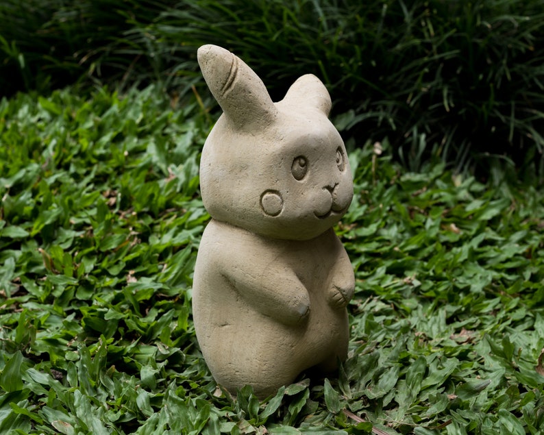 Pokemon Pikachu 9 Inch / 22 cm, Pokemon Carving, Room Decor, Garden Decor, Housewarming, Birthday Gift, Gift for Kid, New Home Gift image 3