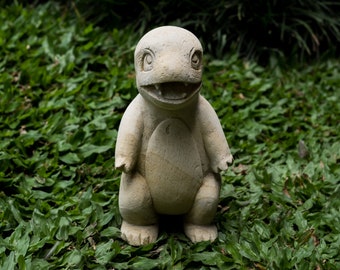 Poke mon Char mander 7 Inch / 18 cm, Poke mon Stune Carving, Poke mon Figurine, House Decor, Birthday Gift, Gift for Her, Gift For Him