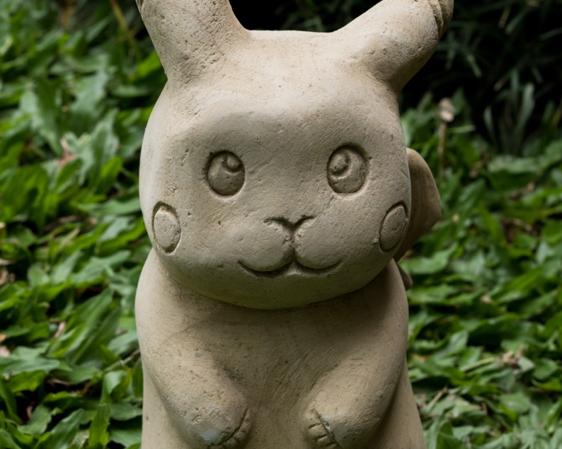 Pokemon Pikachu 9 Inch / 22 cm, Pokemon Carving, Room Decor, Garden Decor, Housewarming, Birthday Gift, Gift for Kid, New Home Gift image 2