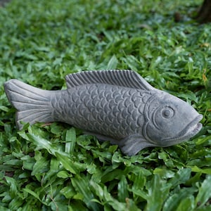 concrete fish 4 Inch / 10 cm , concrete statue, apanese Koi Concrete Fish, Cement Nishikigoi Chinese Gosanke Figure Asian sculpture Pond
