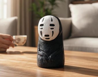 Totor* steensnijwerk 20 cm, pittig geen gezicht, anime-manga kawaii, tuindecor, buitendecor, nieuw woondecor, housewarming