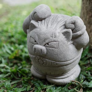 Poke mon Affe 8 Inch / 20 cm, Poke mon Steinbildhauerei, Poke mon Figur, Hausdekor, Geburtstagsgeschenk, Geschenk für Sie, Geschenk für Ihn