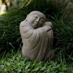 Boeddhabeeld 8 Inch / 20 cm, Stune Standbeeld, Jizo Beeldje, Jizo Boeddha, Boeddhabeeld, Boeddha Beeldje, Boeddha Jizo, Zen Standbeeld, Japans