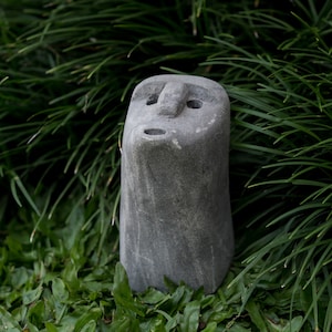 Piedra de estatua primitiva, Estatua de roca Tiki, Estatua única, Regalo para niños, Gif para padre, Decoración del hogar, Regalo de cumpleaños, Buda Zen