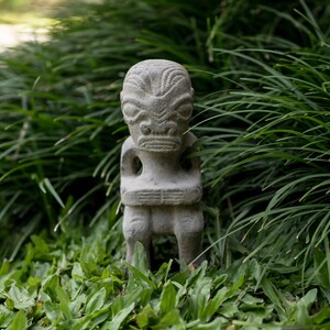 Primitive Statue Stone Head, Primitive concrete Sculpture, home decor, Gift for mom, father day, garden decor